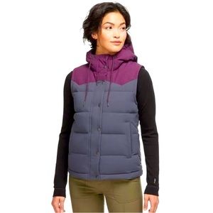 Patagonia Bivy Vest Smolder Blue Deep
Plum Medium Purple Down Hooded